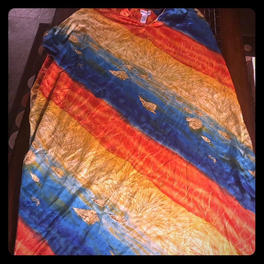 Colorful Beach Theme Kaftan